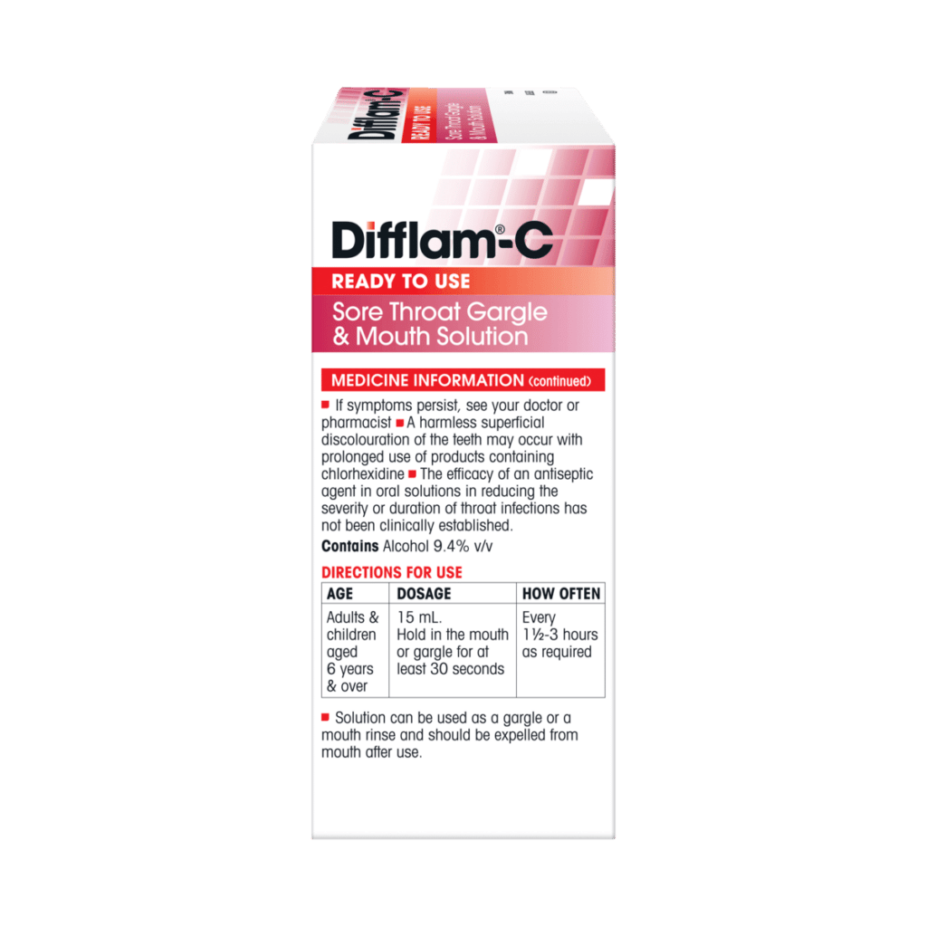 Difflam-C Ready To Use Sore Throat Gargle & Mouth Solution