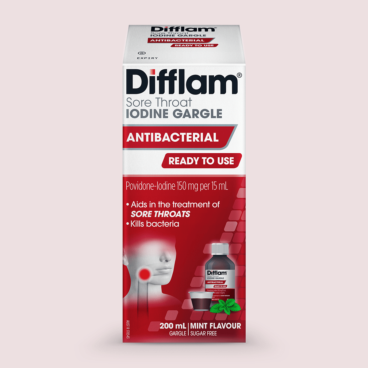 Difflam Gargles are ideal for immediate antibacterial defence when you feel a a sore throat coming on, available in convenient pack sizes and ready-to-use formulas.