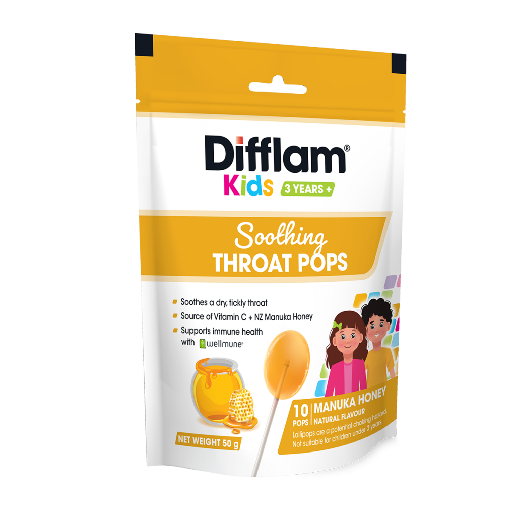 Difflam® Kids Soothing Throat Pops Manuka Honey