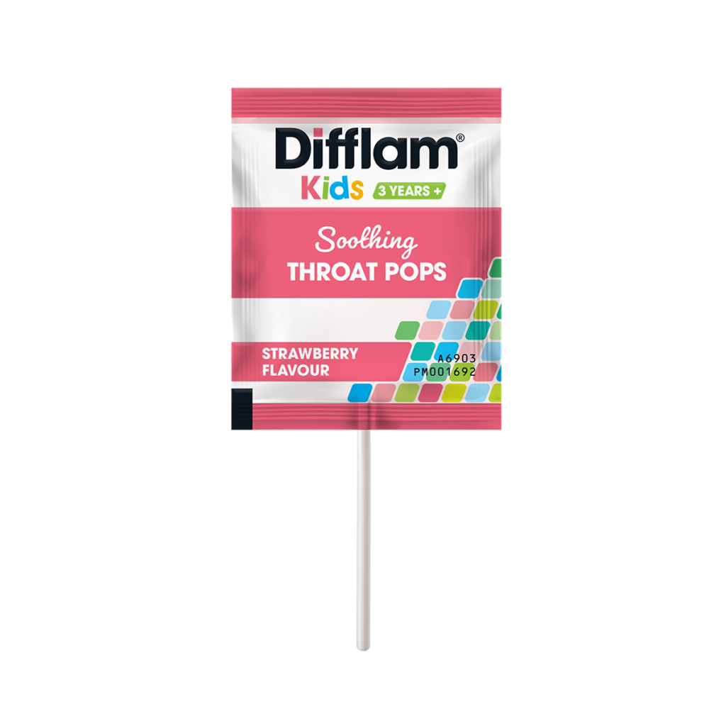 Difflam® Kids Soothing Throat Pops Strawberry