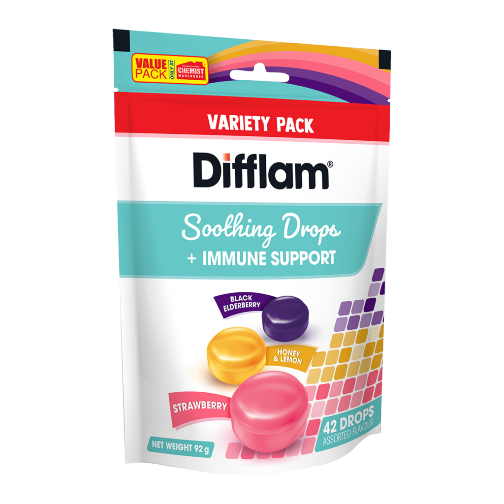 Difflam Soothing Drops + Immune Support Assorted CWH