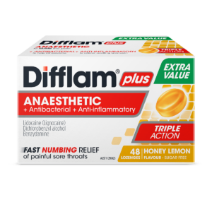 Difflam® Plus Anaesthetic Lozenge - Honey & Lemon