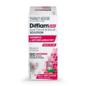 Difflam-C Ready To Use Sore Throat Gargle & Mouth Solution 100ml