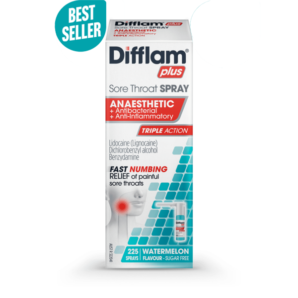 Difflam Plus Anaesthetic Sore Throat Spray