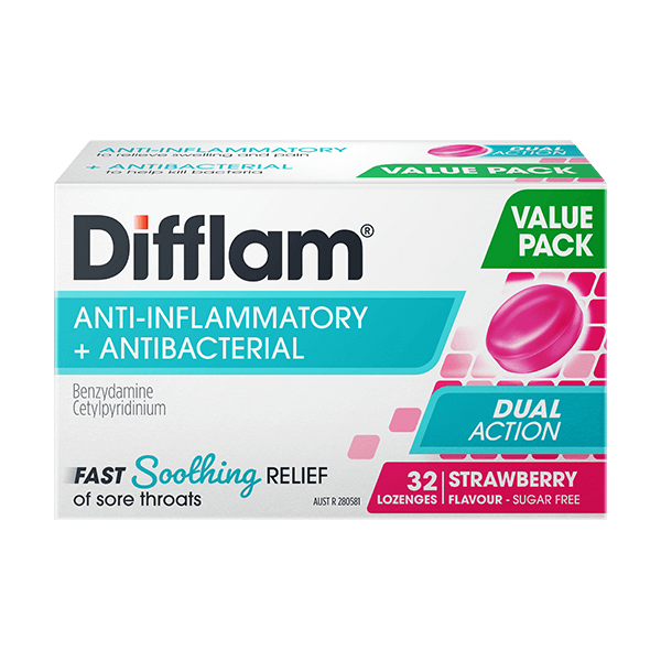 Difflam Strawberry Sore Throat Lozenges