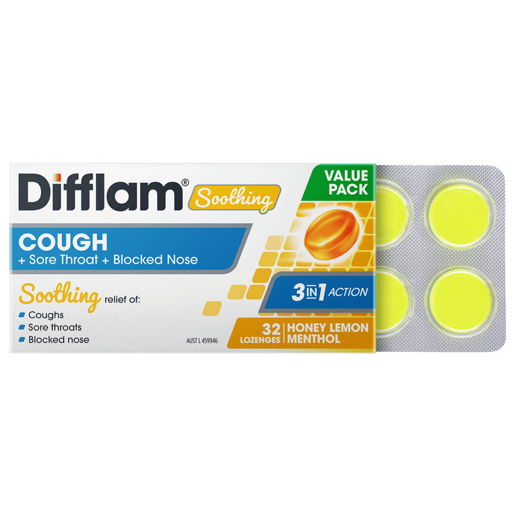 Difflam Soothing Cough + Sore Throat + Blocked Nose 32