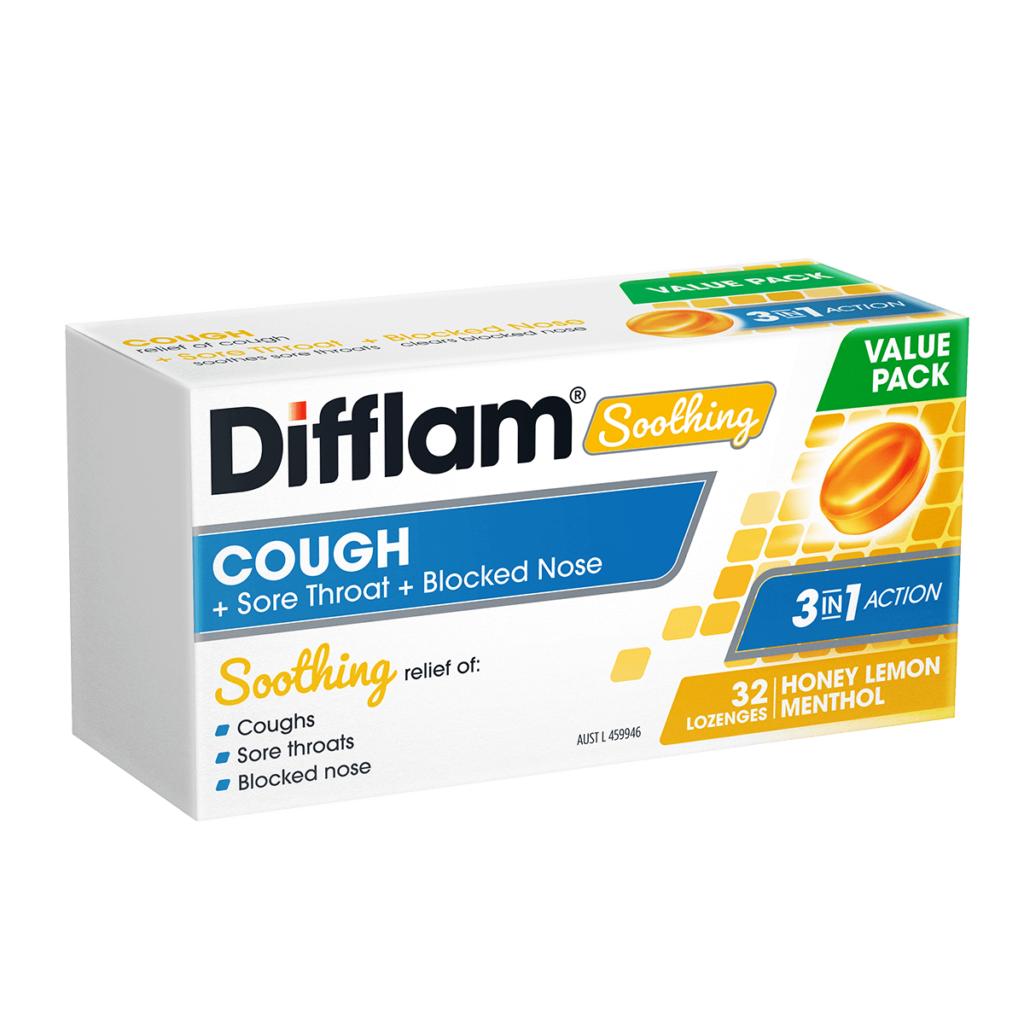 Difflam Soothing Cough + Sore Throat + Blocked Nose 32